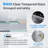 JS 60'' - W x 76'' H Single Sliding Shower Door Frameless Shower Door with 5/16" (8mm) Glass Explosion-Proof Film, Nano Easy-Clean Coating Glass 304 Stainless Steel Hardware-90674054
