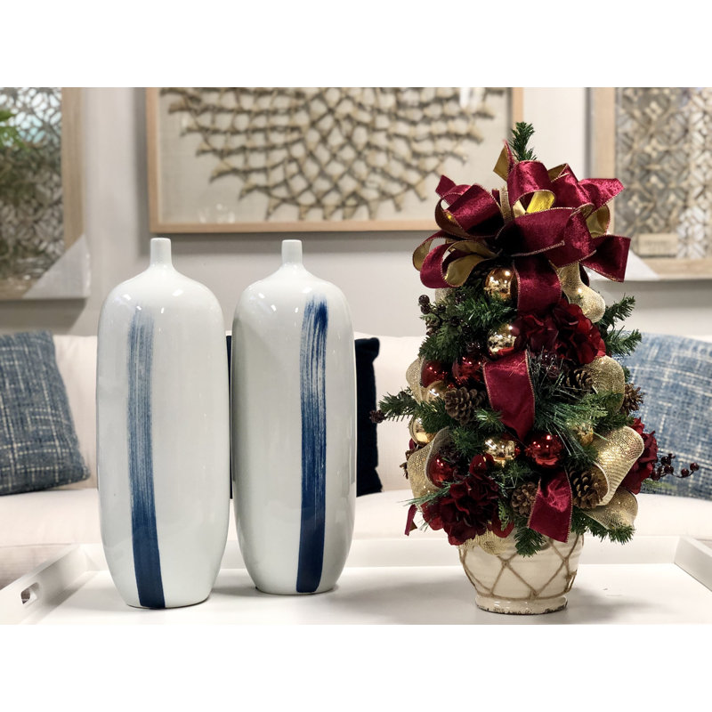 Rustic Burgundy Holiday Tree