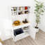 Grande armoire de rangement pour poubelle de cuisine 67,7 po avec 3 tablettes réglables