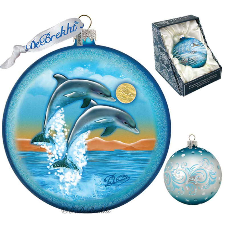 Holiday 3.5'' Handmade Glass Ball Ornament