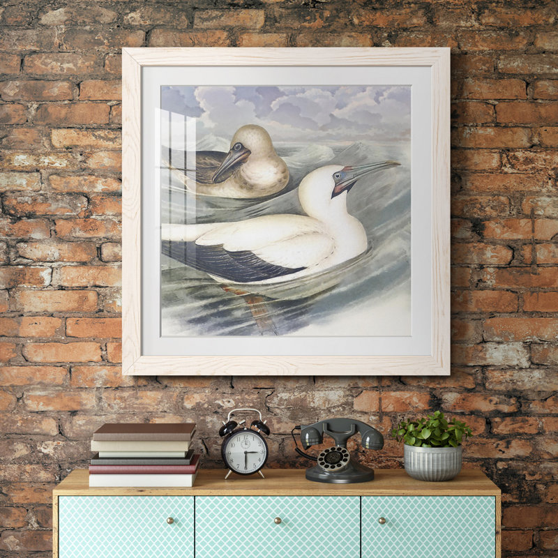 Surf & Sand III - reproduction encadrée de qualité supérieure - prête à être accrochée, H 27,5 po x l 27,5 po x P 1,5 po