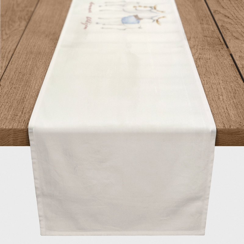 Reindeer Lineup Table Runner, Gray