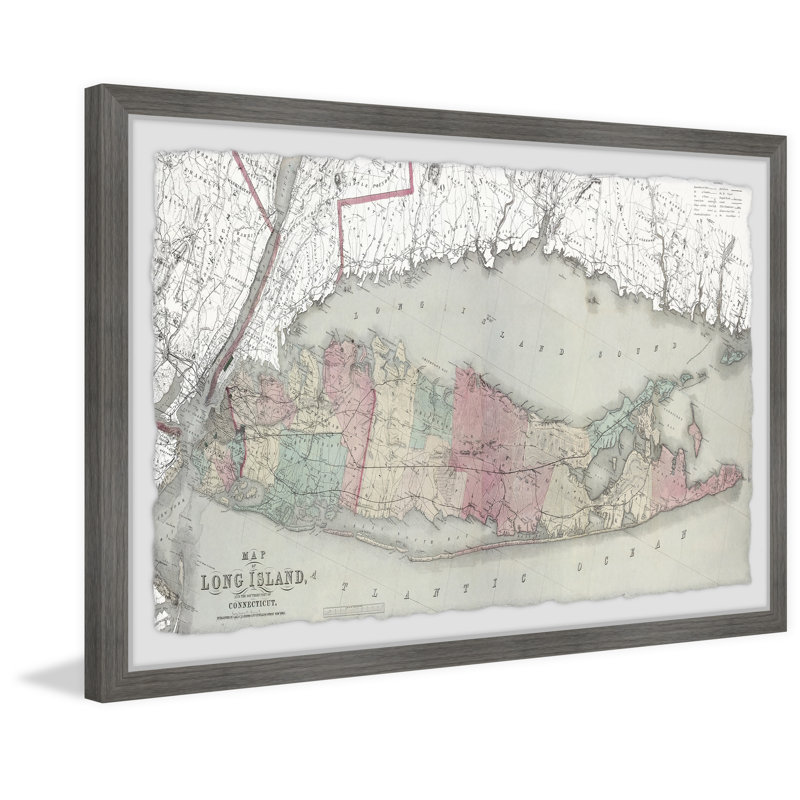 «Long Island» - Impression de cadre photo sur papier, H 8 po x l 12 po x P 1,5 po