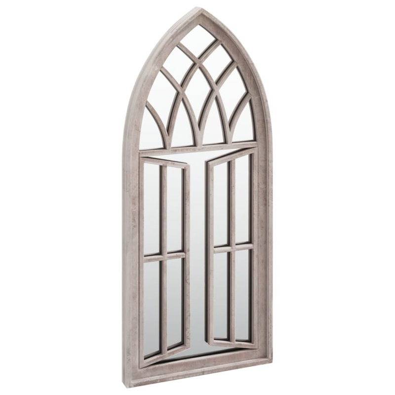 Ville Metal Flat Wall Mirror, 70cm H x 30cm W, Brown