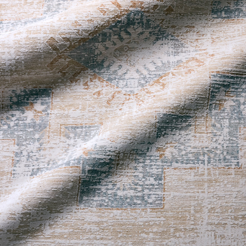 Tapis bleu Jaipur Living Orin Medallion (12 pi x 15 pi), Rectangle 12 pi x 15 pi