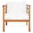 Natural Frame/White Cushion