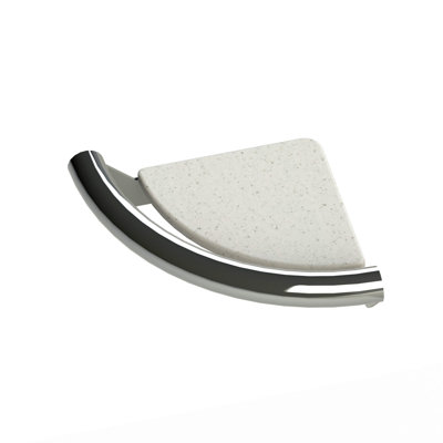 INVISIA Corner Shelf 10.5" Grab Bar, Designer Luxury Grab Bar (500 lb. Capacity)