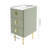 Bedside Table Narrow Nightstand Narrow Side Table With 3 Drawers For Bedroom, Living Room-1332996342