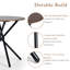 Ensemble de table de salle à manger 3 pièces 31,5 po avec 2 chaises rembourrées Maycel-1379342604-1379342607