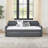 Twin Size Upholstery Daybed With Twin Size Erectable Trundle And USB Charging Design