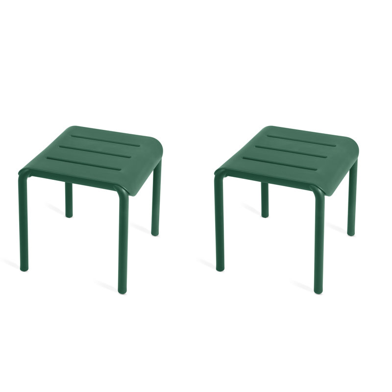 Tabouret / table d'appoint Outo (ensemble de 2), Vert