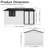 Spacious Metal Sheds With Storage Features, Modern Design For Gardens