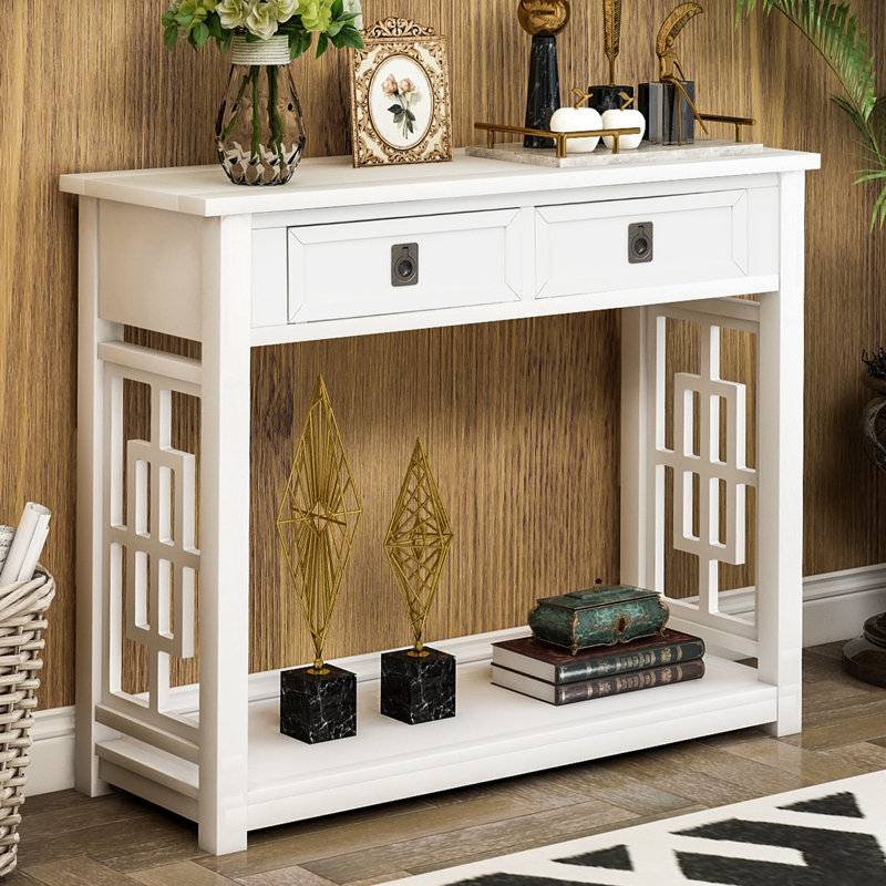 Albro 36'' Console Table, White