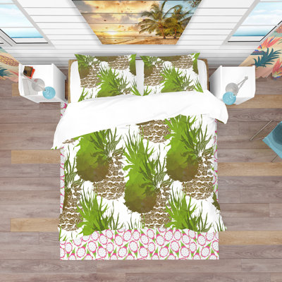 Ensemble de housse de couette tropical
