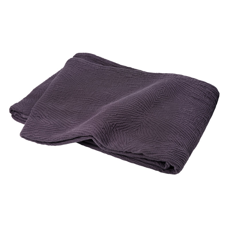 Cotton Solid Colour Bedspread, Beige, 230 x 250 cm