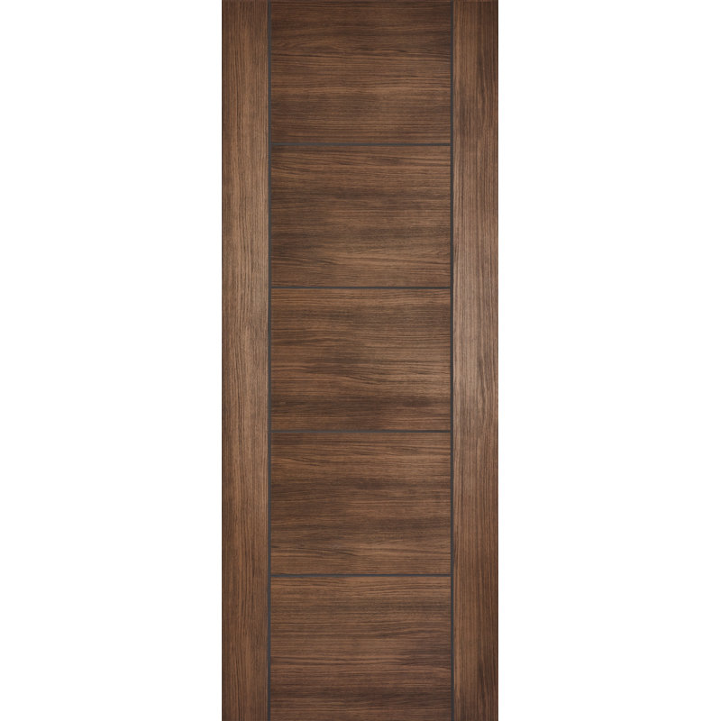 Vancouver Laminate Walnut Internal Door, 198.1cm H x 83.8cm W x 4.4cm D