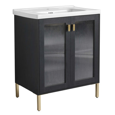 Meuble-lavabo simple 18,5 po avec dessus Awaah