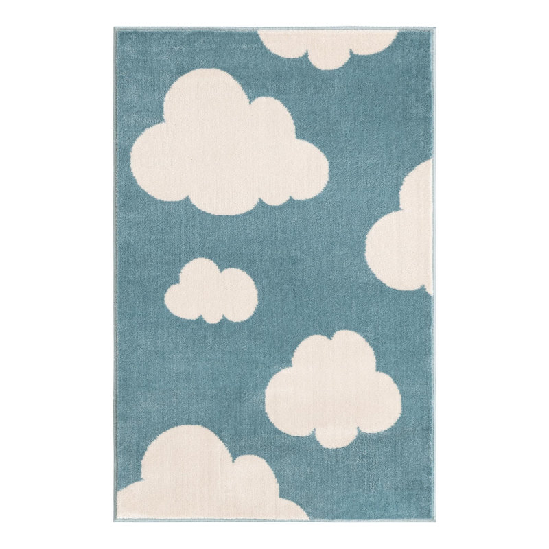 Unique Loom Clouds Whimsy Kids Rug, Rectangle 2' x 3'1"