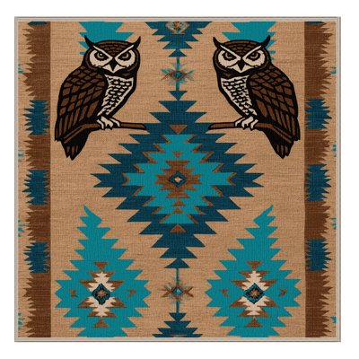  Tapis lavable chouette du sud-ouest