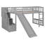Lit mezzanine avec deux tiroirs et glissière Stairway-846933044