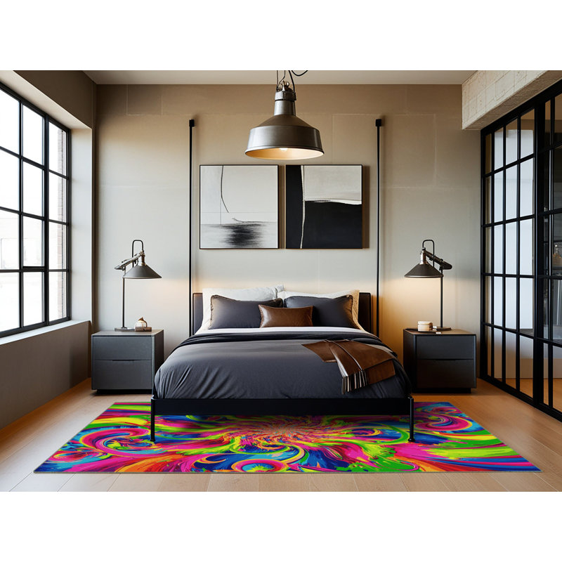 Mind Melt Rug, Round 6'