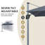 Parasol de patio extérieur 11FT-941011336