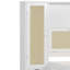 Lit simple en bois avec deux casiers de rangement, un tiroir et une tablette de rangement sur la tête de lit, lit plateforme multifonctionnel-777423212