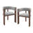 Wooden Dining Chair with Protective Pad Suitable for Kitchen or Dining Room(Set of 2)-43598234
