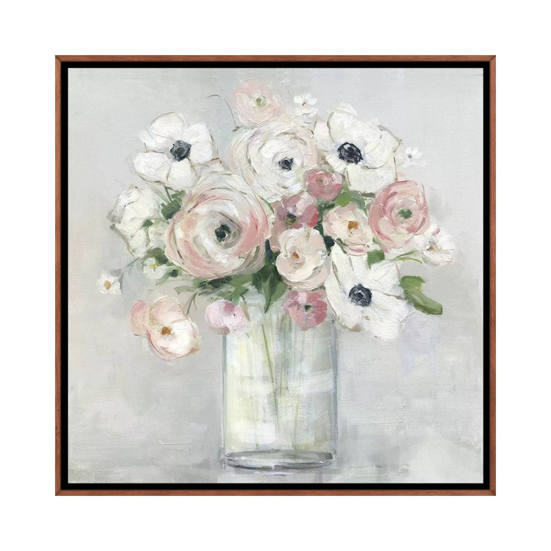 «Garden to table II» par Sally Swatland - impression d'art graphique, H 18 po x l 18 po x 1,5 po, Pas de tapis