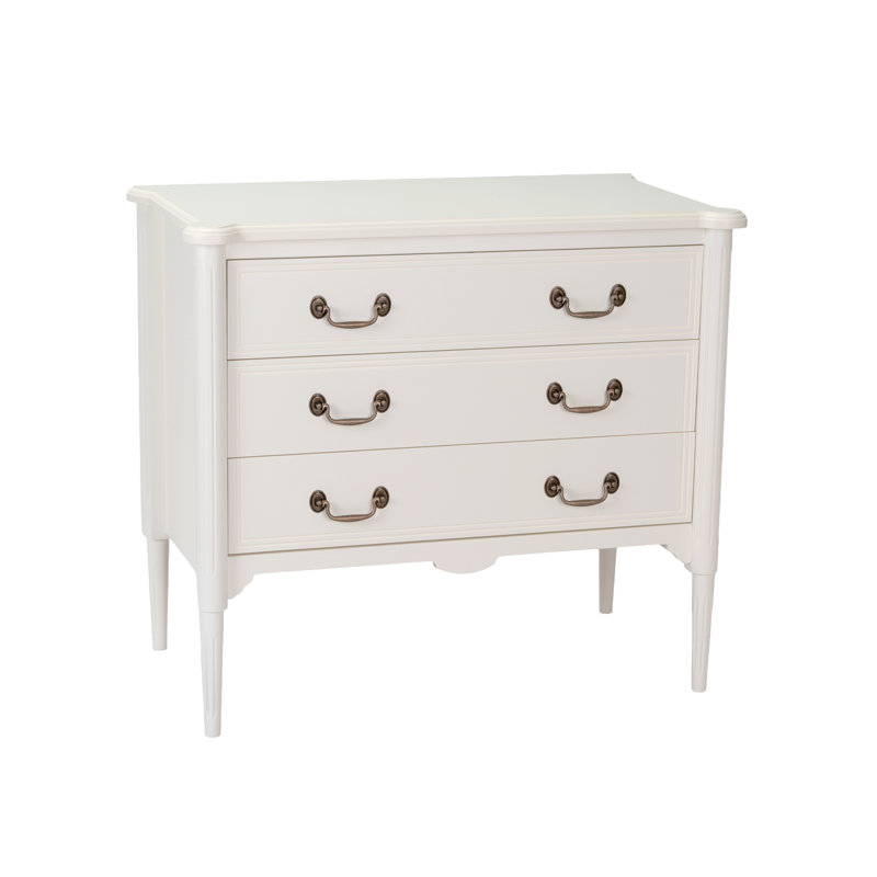 Doniesha Chest With Drawers, Antique White, White