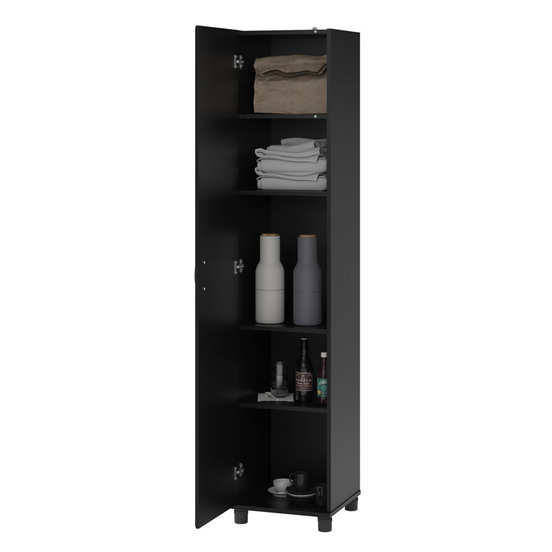 Scholl 16" Utility Storage Cabinet, Black