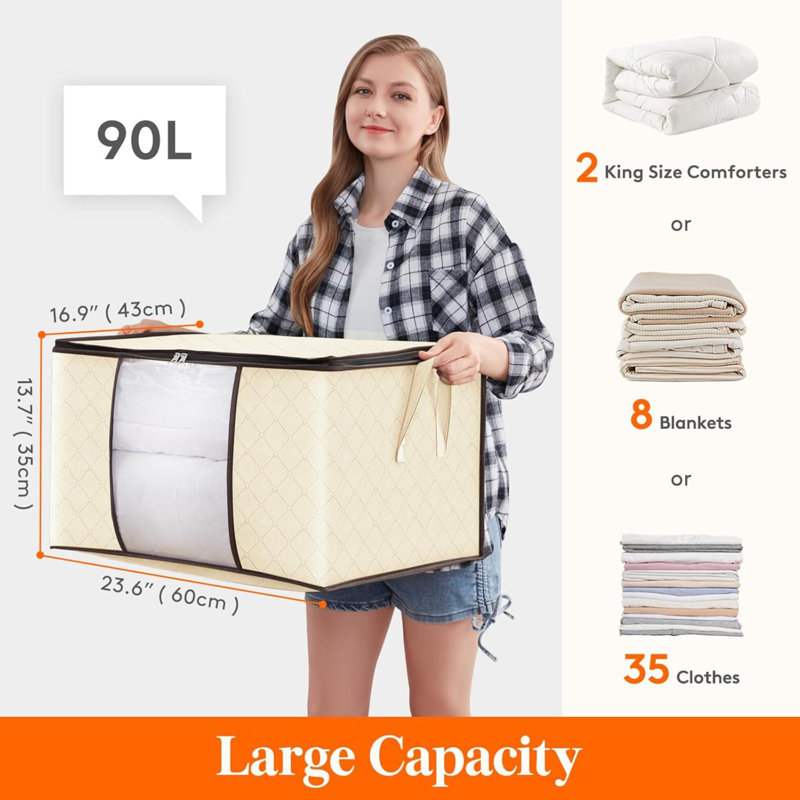 Sac de rangement en tissu Latitude Run®, Beige