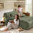 66” Oversized Upholstered Chaise Lounge, Compression Sofa Bed with Lumbar Pillow-118230825