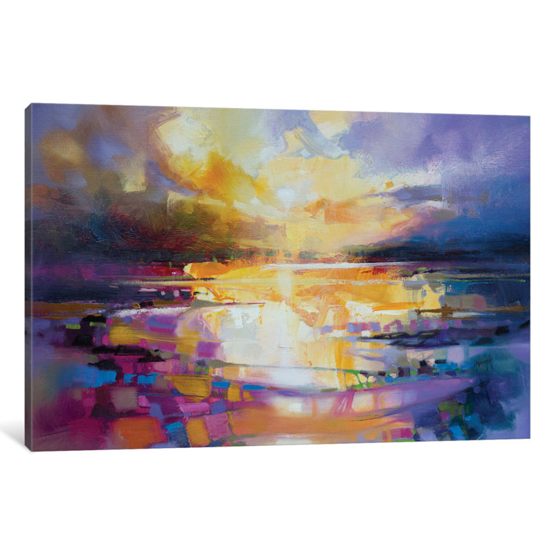" Solidify IV " by Scott Naismith, 16" H x 24" W x 1" D, Black Framed Fine Art Paper, White
