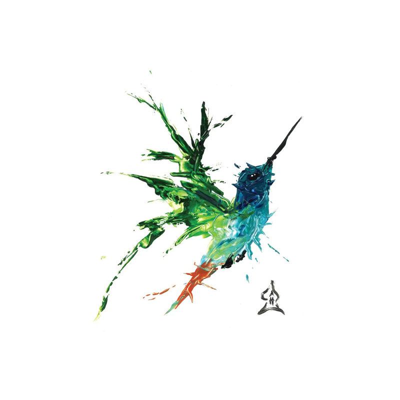Hummingbird Abstract by Andrew Harr - Wrapped Canvas Painting, 20.32 cm H x 30.48 cm W