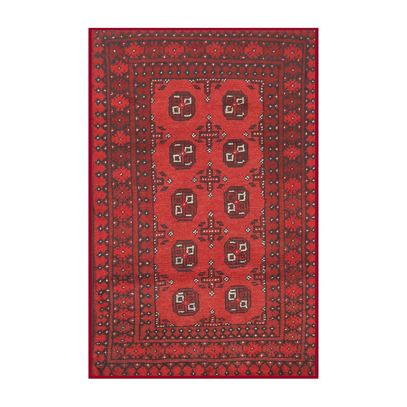 Tapis rouge à motif sud-ouest, Rectangle 7 pi x 10 pi