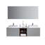 Meuble-lavabo double 72 po Shelley