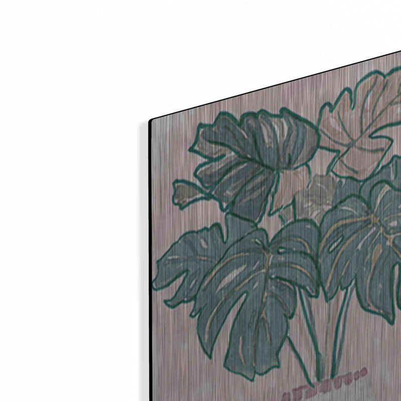 «Pink Palms 2» par Stellar Design Studio, H 24 po x l 16 po