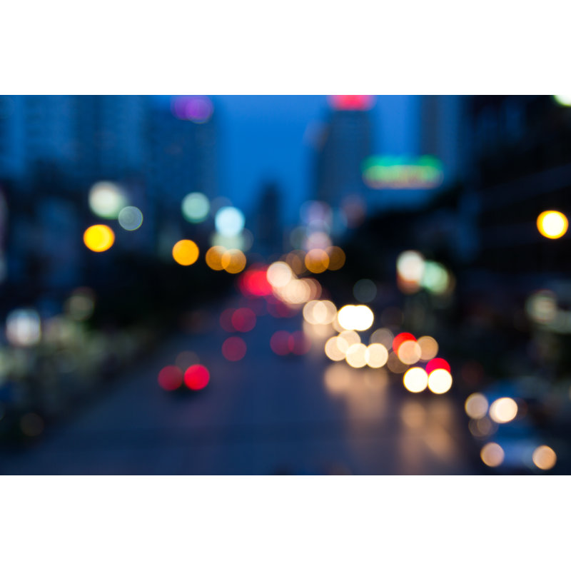 Bokeh In Night - Wrapped Canvas Print, 61cm H x 91cm W x 3.8cm D