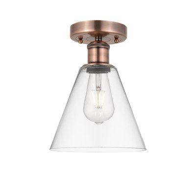 Yohannes Glass Semi Flush Mount