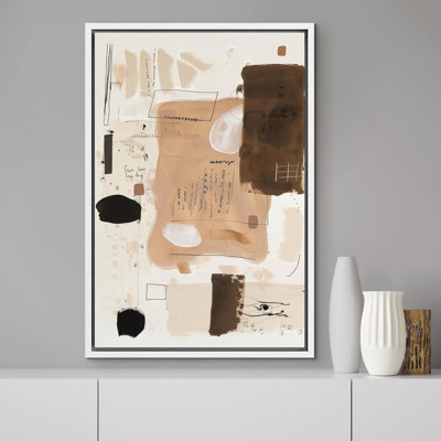 Forme Mid-Century «Modern Abstract Collage Unique Illustration»