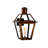 Bourbon Street Style 21” Standard Bracket Electric Copper Lantern with Tempered Glass-2069153267