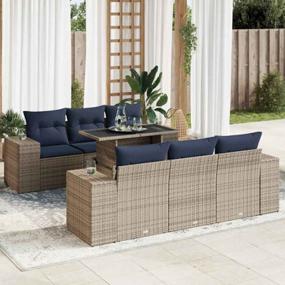 55cm Wide Patio Sofa with Cushions