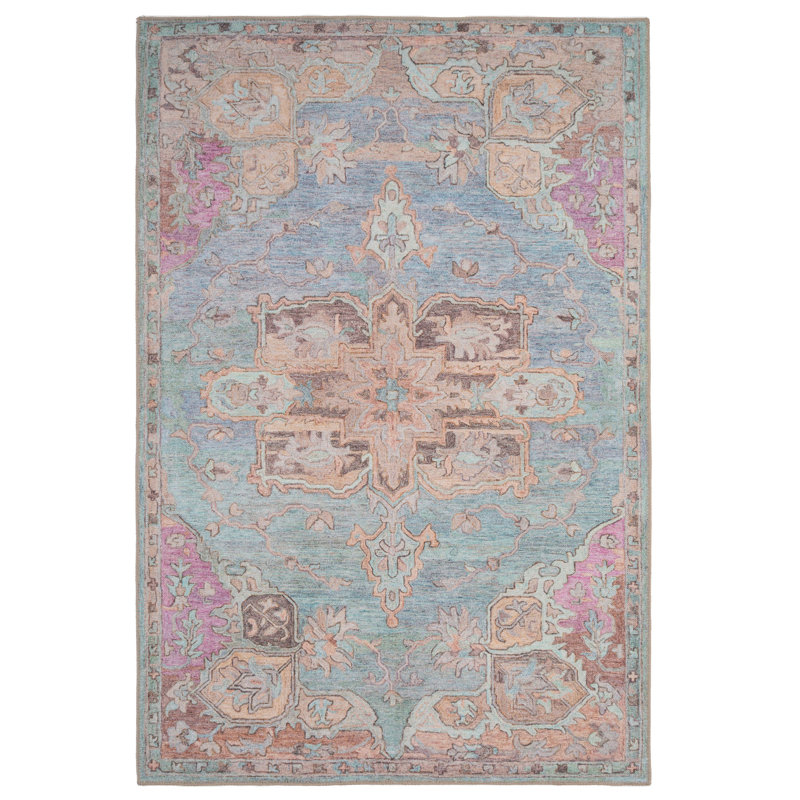 Camily Vintage Look Cotton Area Rug, Rectangle 190 x 280cm