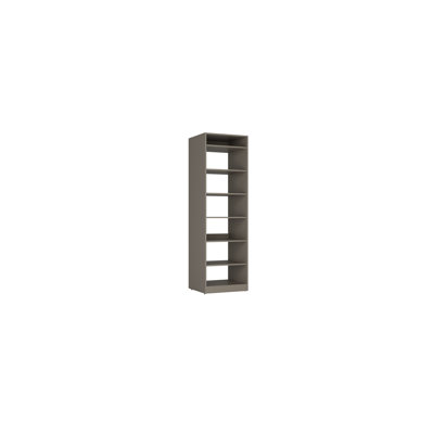 Module For Closet System With 6 Shelves  – 84"24"24" - Gray