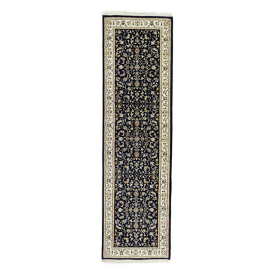 Tapis bleu Indo Nain Marna