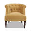 Fauteuil d'appoint capitonné, velours doré-531378602