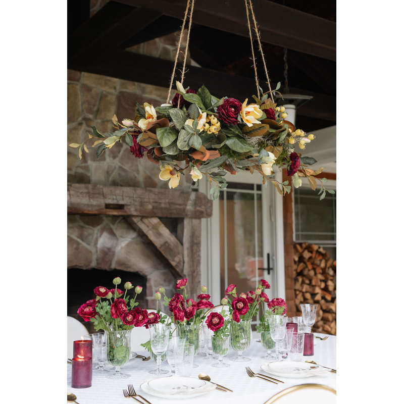 Golden Magnolia Chandelier