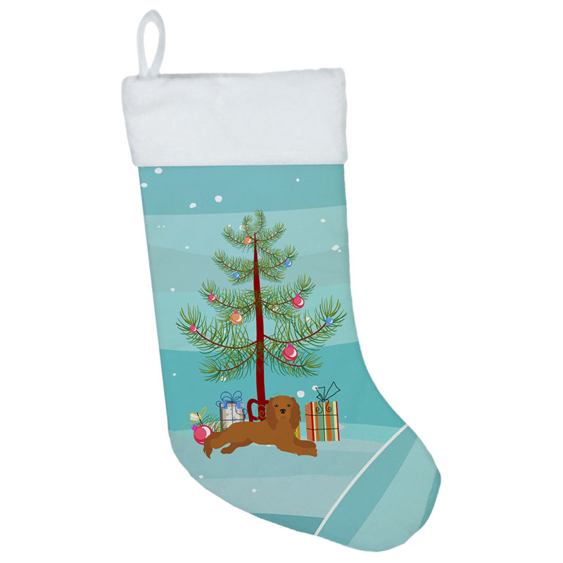 Chaussette de noël joyeux de noël, Cavalier King Charles Spaniel