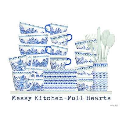 Hicham Messy Kitchen - Full Hearts - Impression sur toile tendue